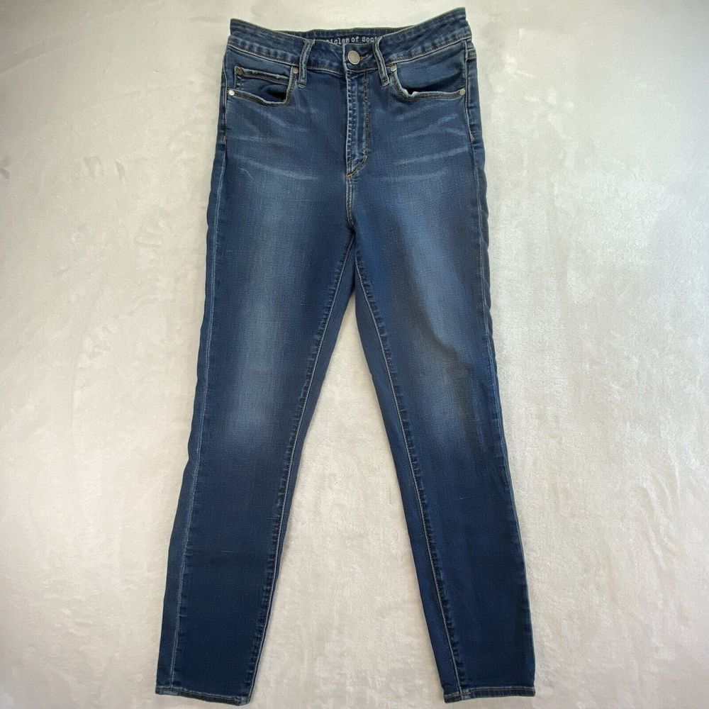 Articles of Society Jeans Womens 28x25 Heather High Rise worn blue Denim